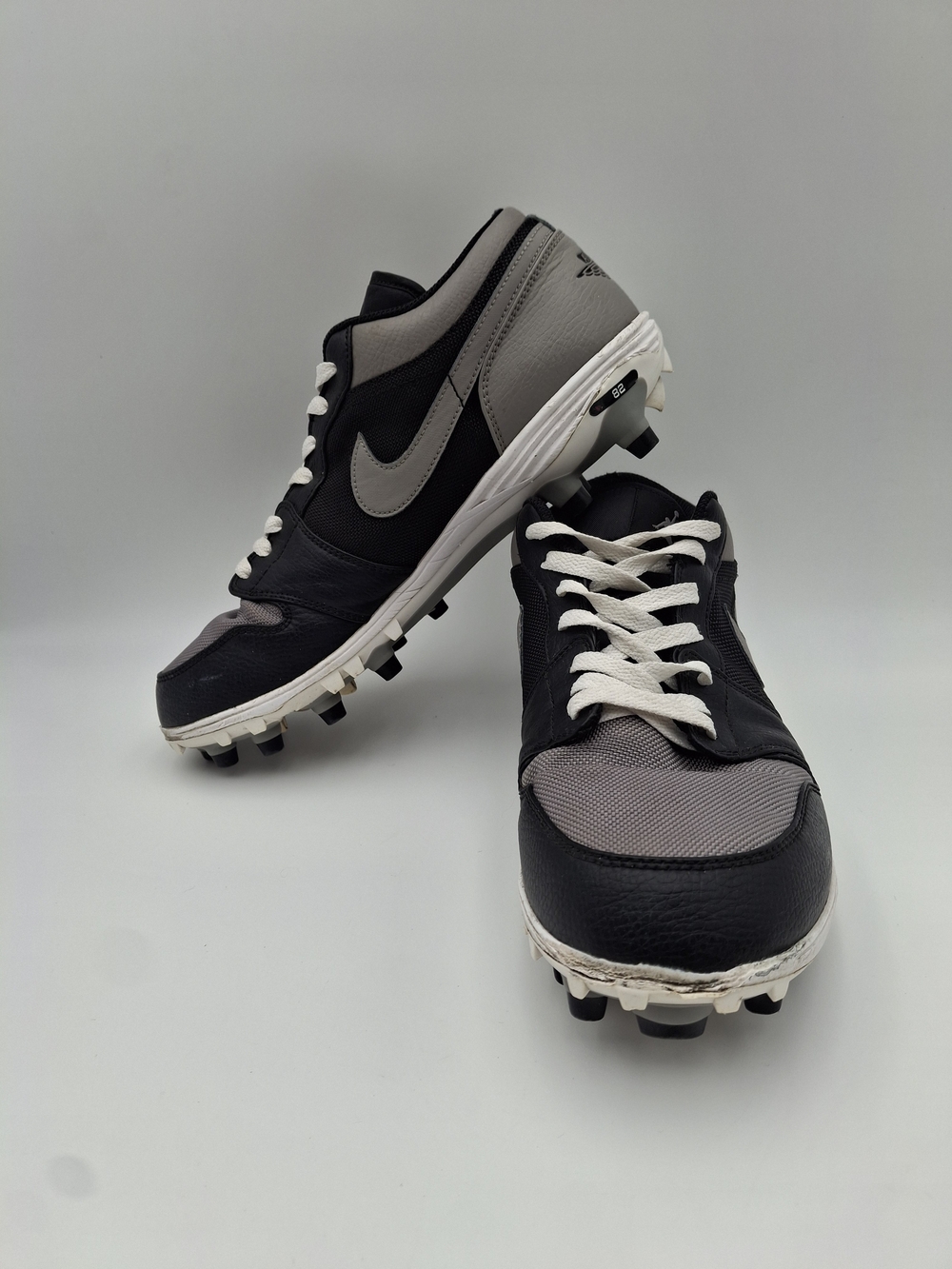 Nike Air Jordan Baseball Cleats Black Gray White US Size 10.5
